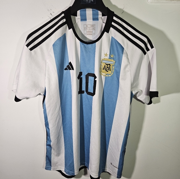 Adidas Argentina National Team Lionel Messi Soccer Futbol Jersey! - Picture 1 of 8